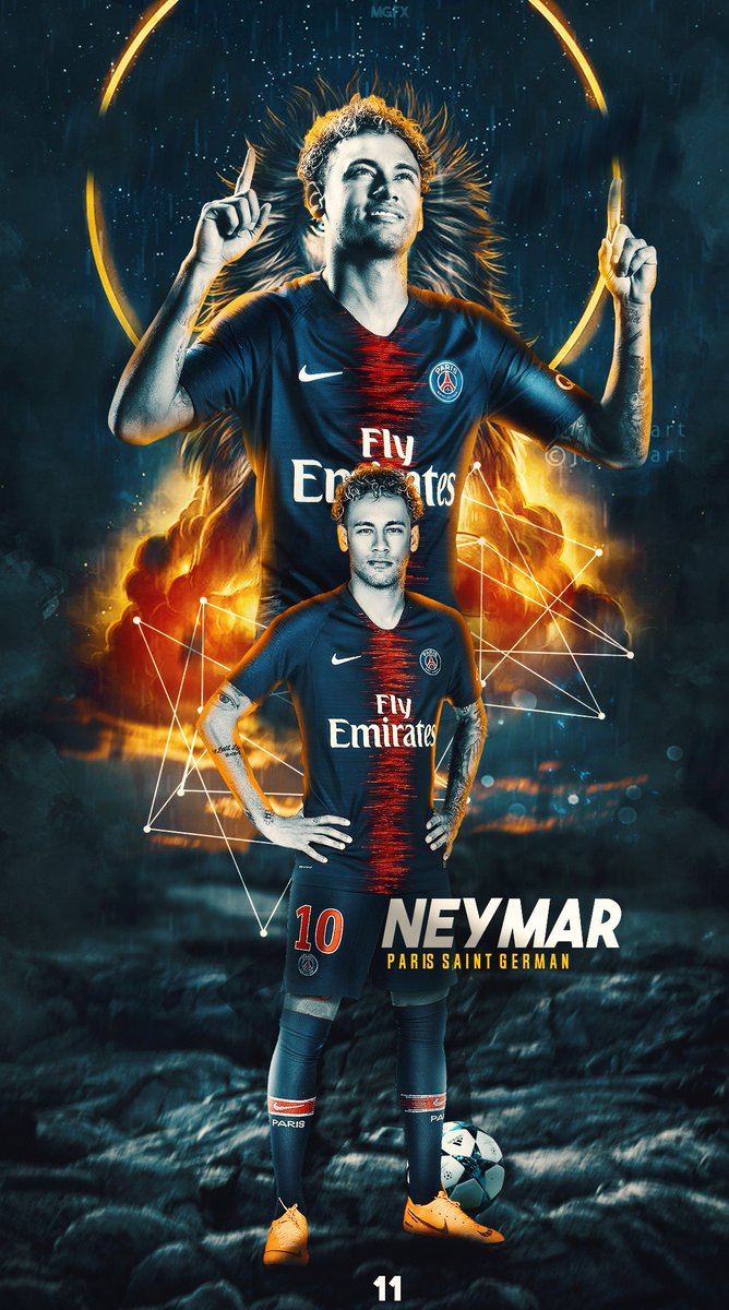 Mohammedgfx on Neymar Jr wallpaper Lockscreen 2019