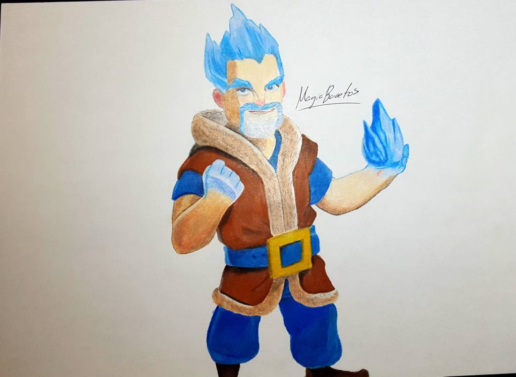 Ice Wizard Of Clash Royale By Magicbocetos