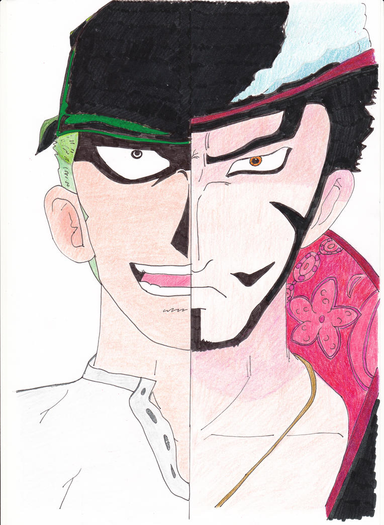 Zoro Vs Mihawk By Duval11 D54w5do Wallpaper