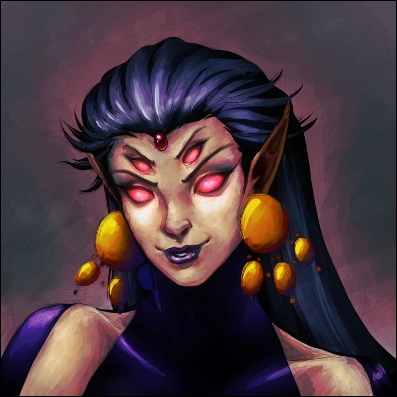 Commission DC Demon Raven by andarix on