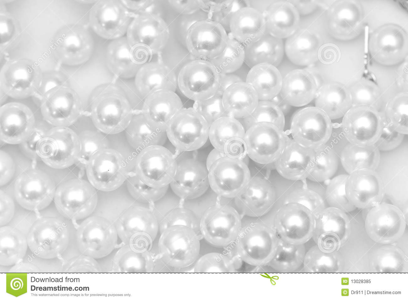 Pearls And Diamonds Background In Black