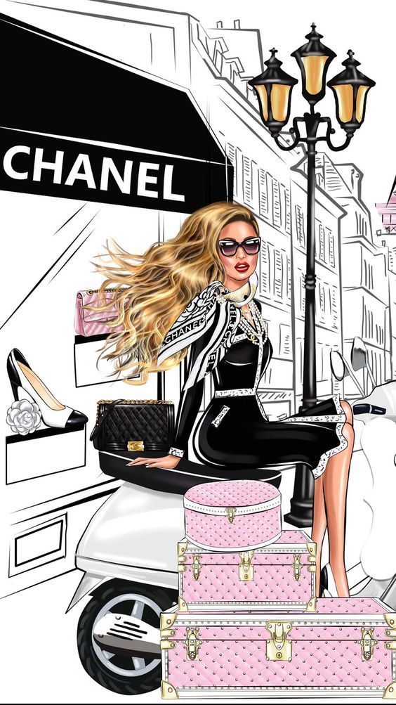 Hollibari On Fashion Illustration Chanel Art