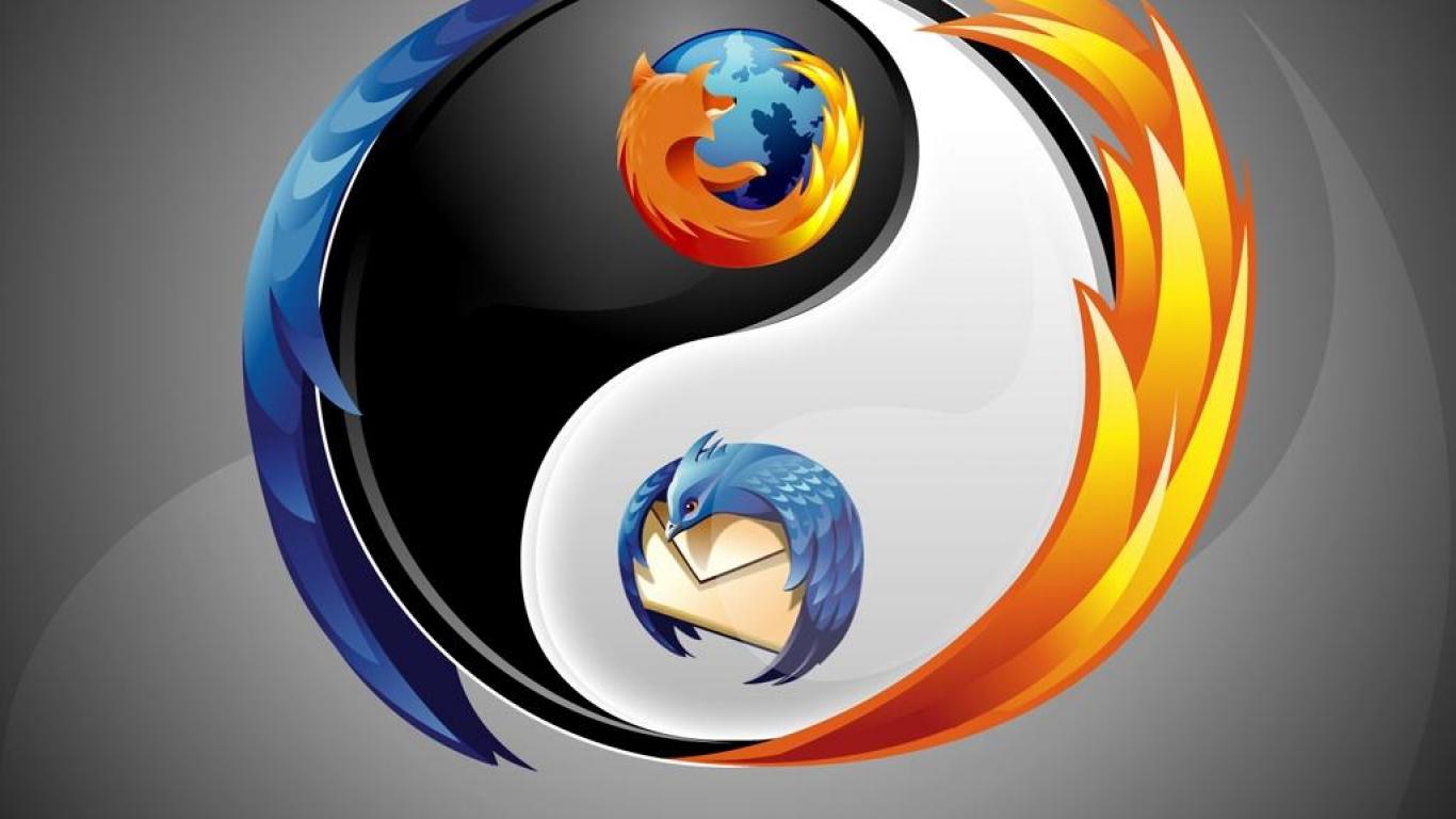 Firefox Thunderbird Yin Yang Wallpaper Hd