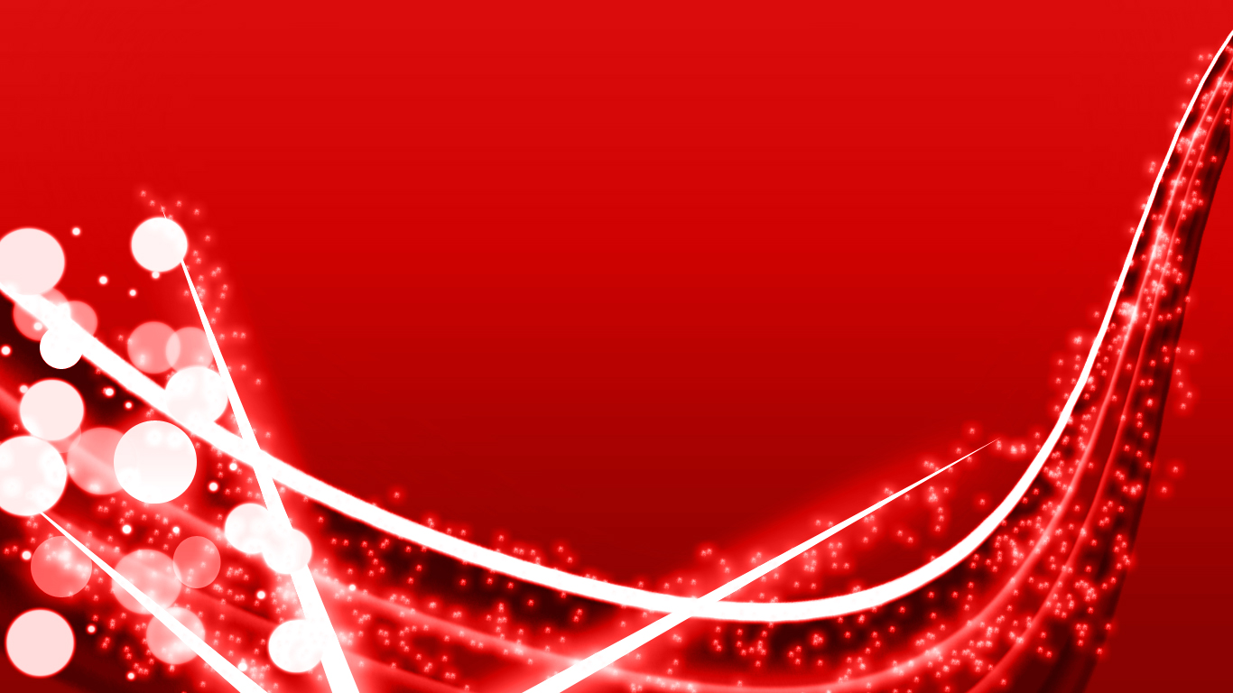 Abstract red background with flowing white lines and bokeh effect
