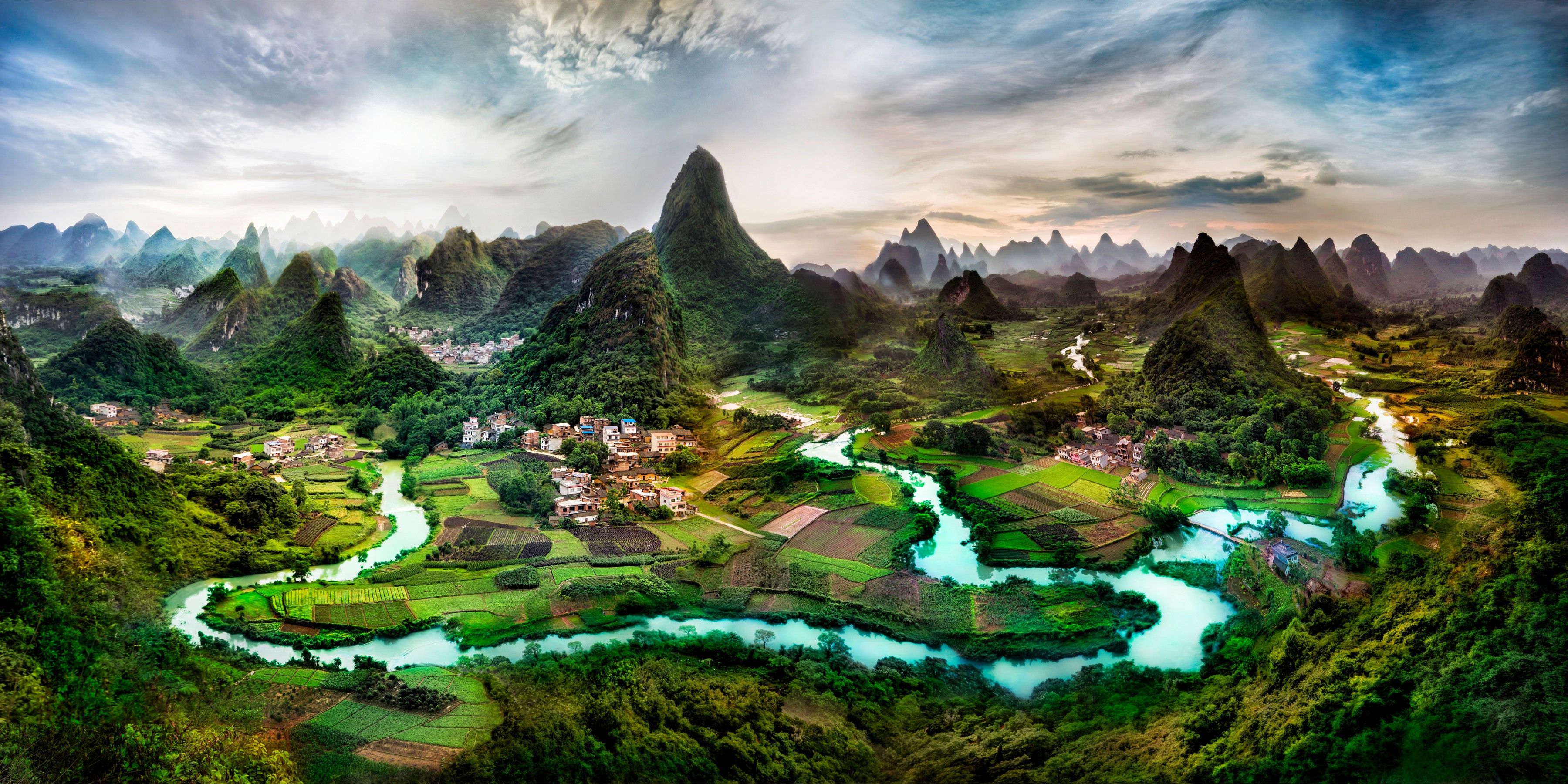 China Landscape Wallpaper Top Background