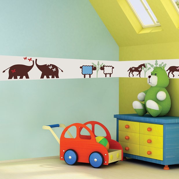 Free download Baby Room Wallpaper Border Kids wall border decal zoo