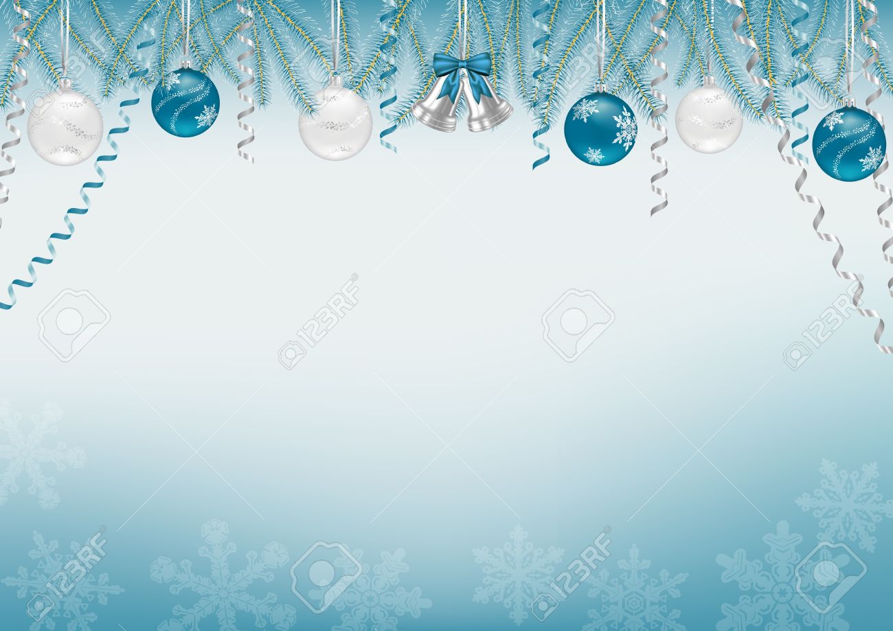 Blue Christmas Background Happy Holidays