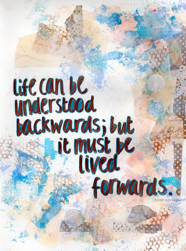 Mixed Media Background And Quote By Kooky Makes Lulu Art