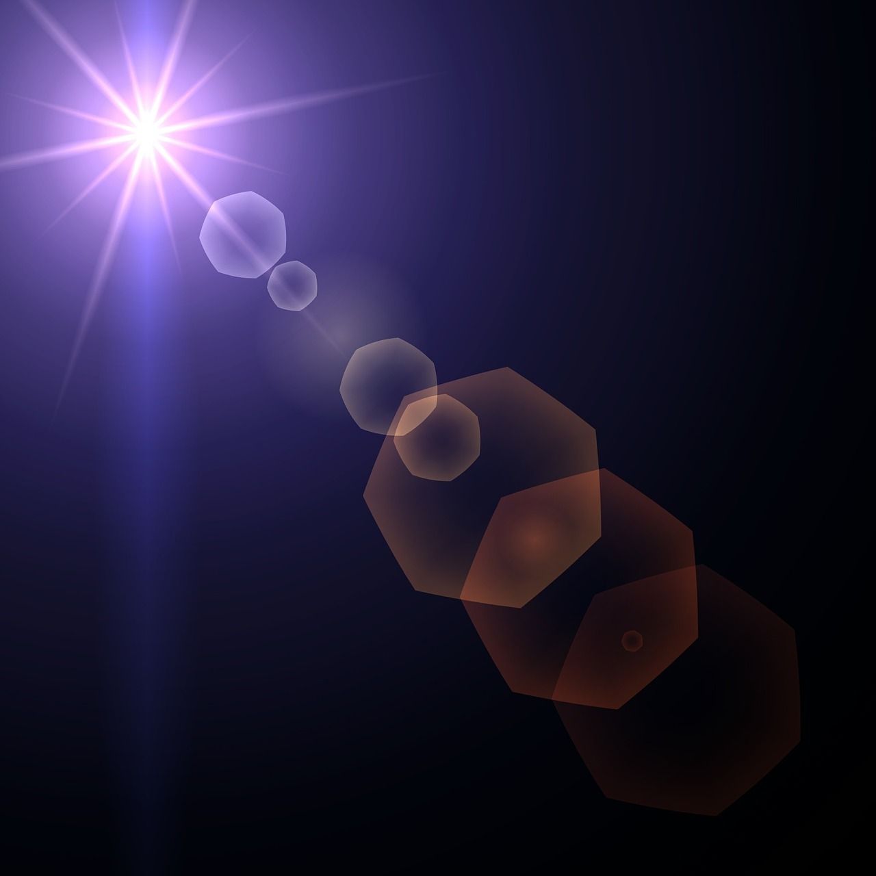 Image On Lens Flare Reflections Light Babal In