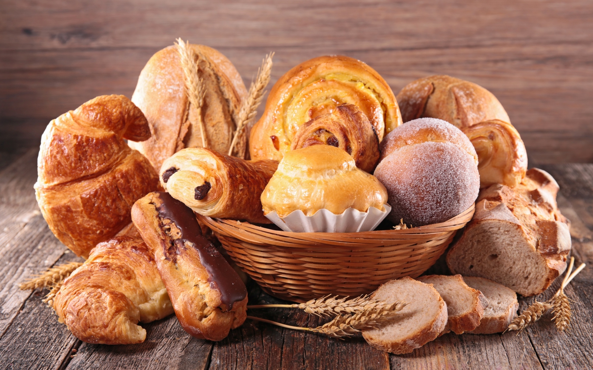 Baking Bread Still Life Viennoiserie Wallpaper