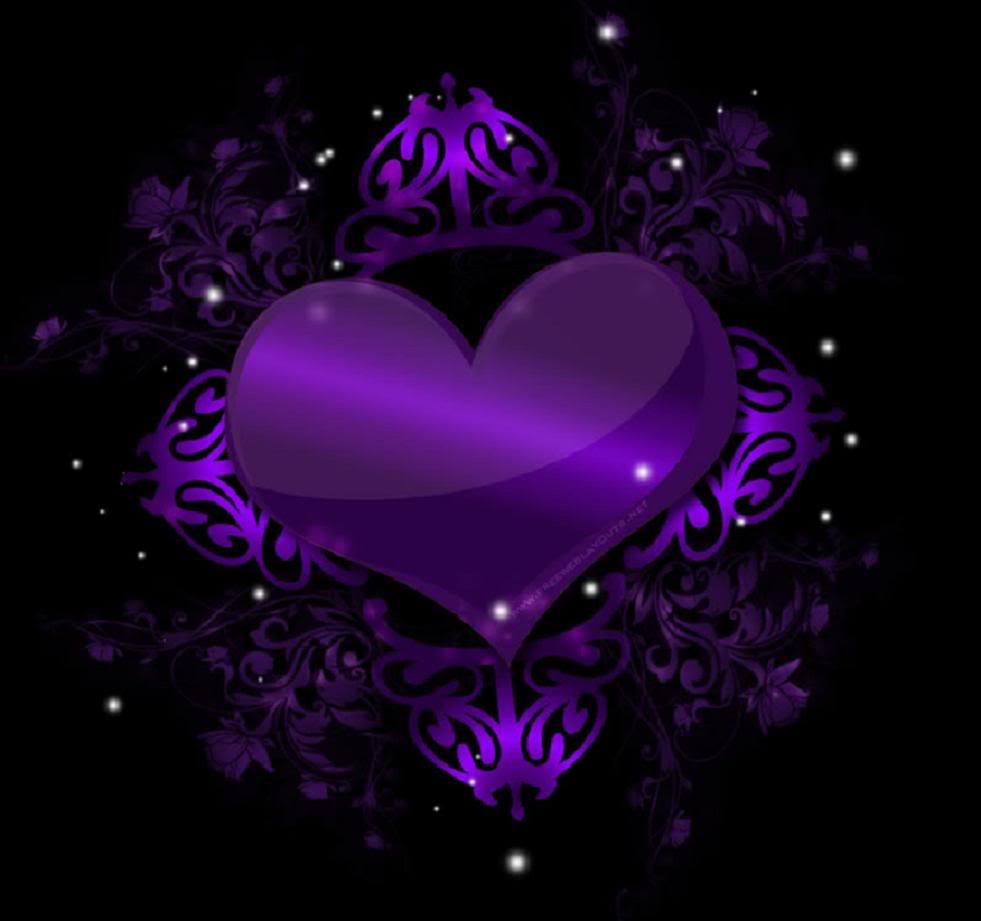 cool purple hearts backgrounds