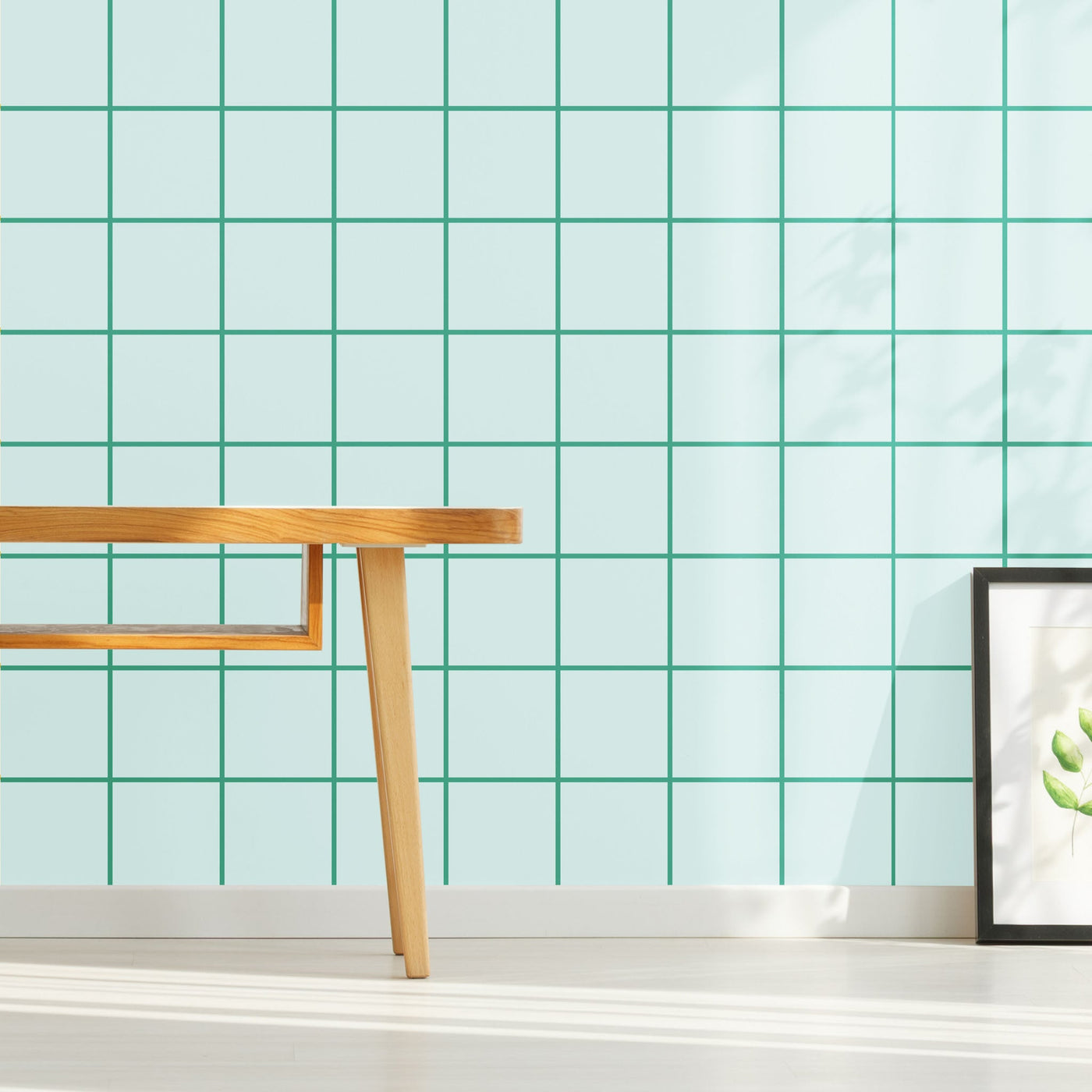 Grid Peel Stick Half Wallpaper For Happy Homes