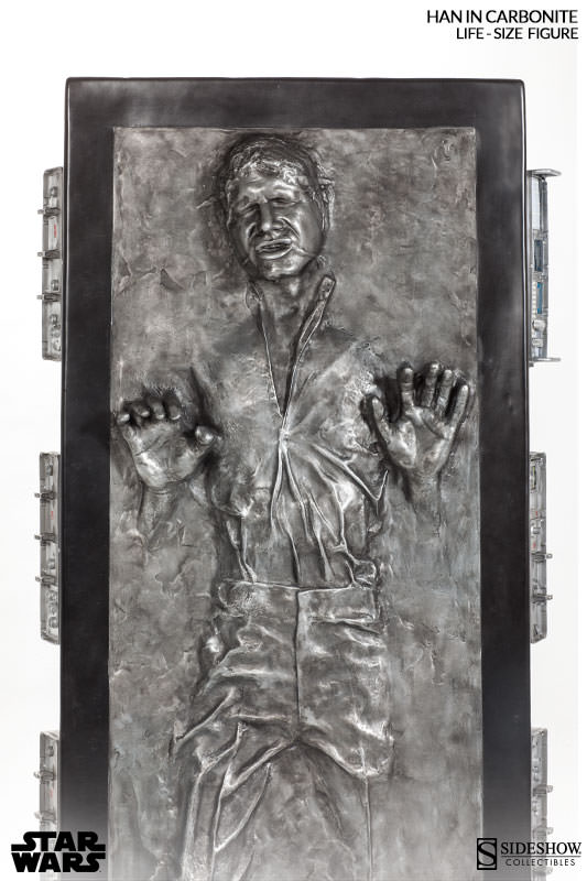 The Han Solo In Carbonite Life Size Figure Will E With Full Color