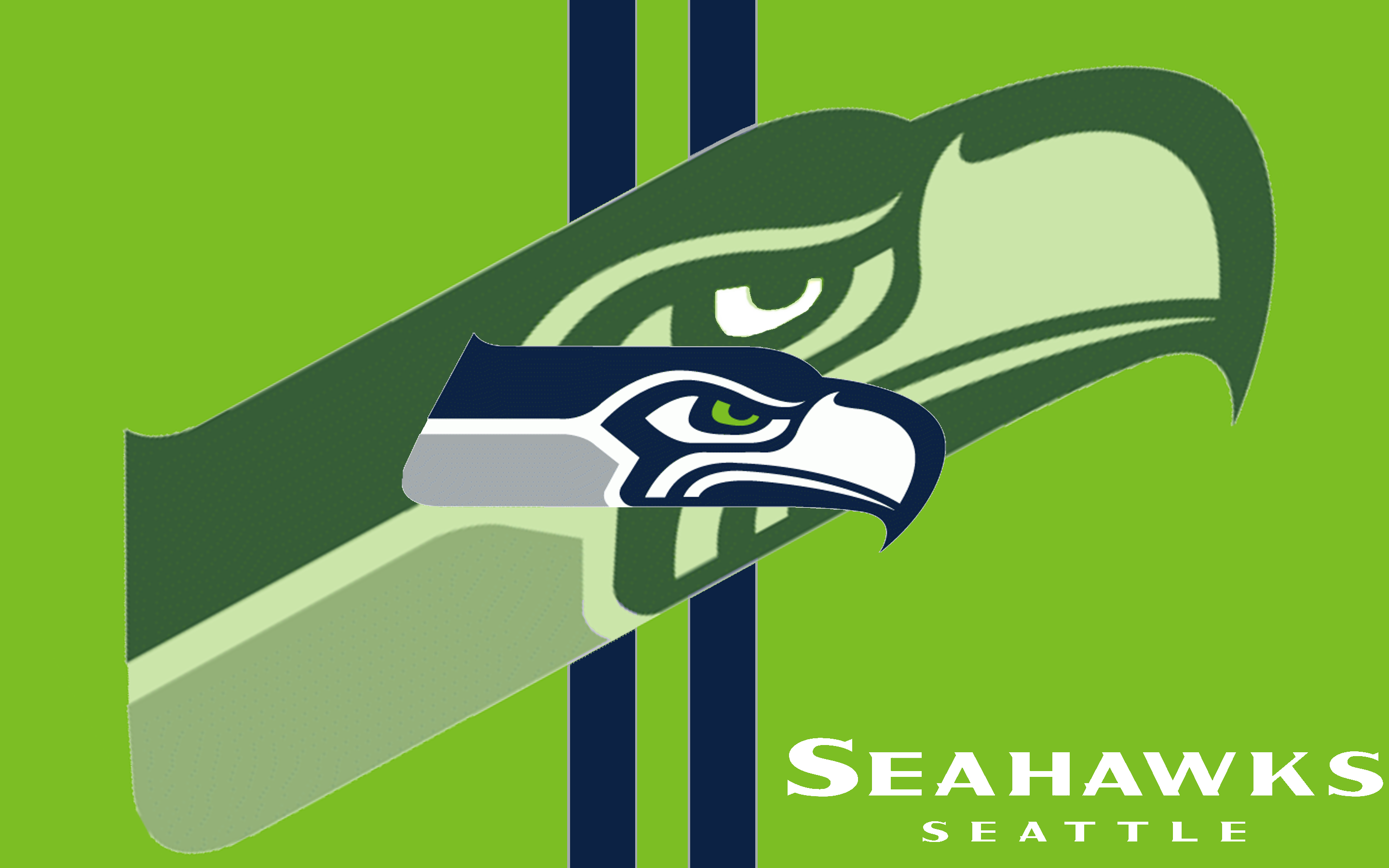 Seattle Seahawks Logo Green Background Wallpaper HD