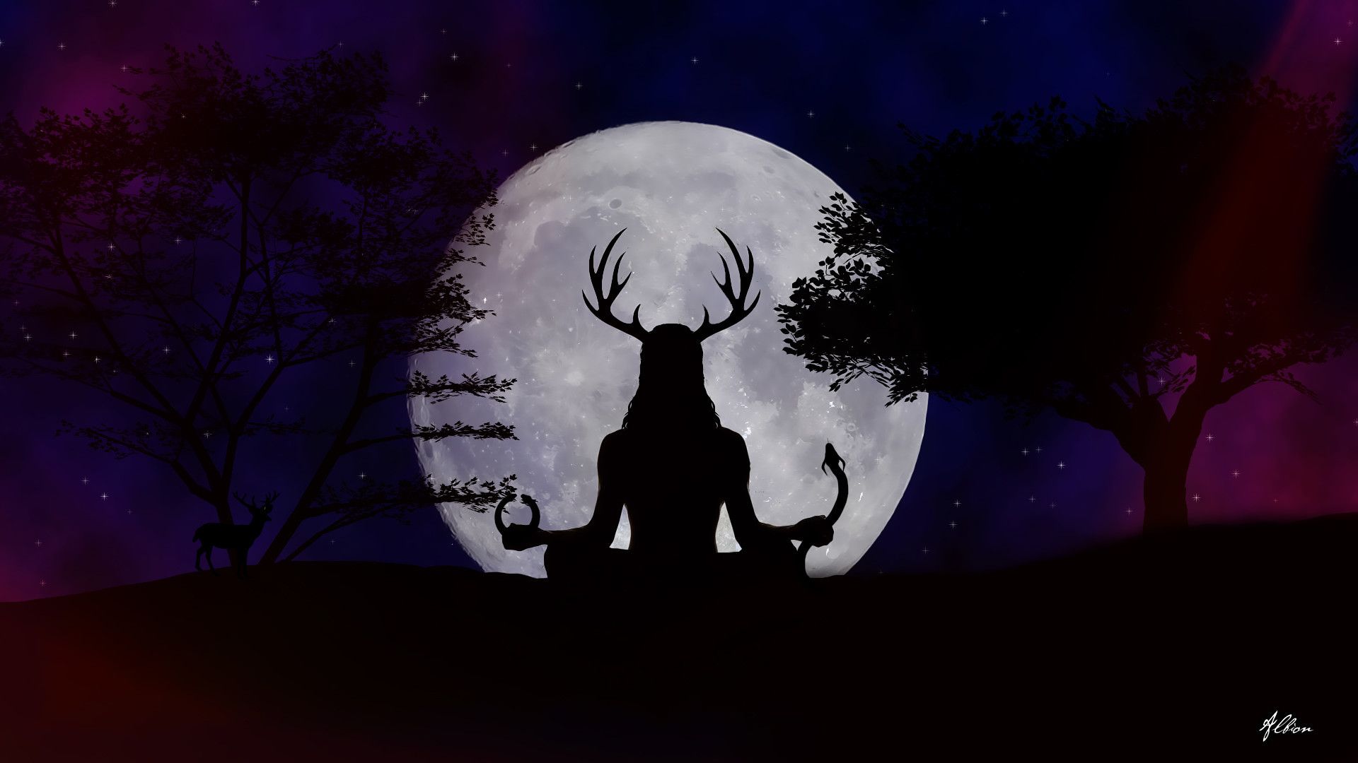 Witch Aesthetic Desktop Wallpaper