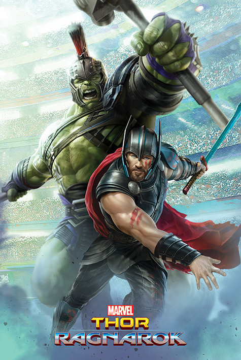 Bestel De Thor Ragnarok And Hulk Poster Op