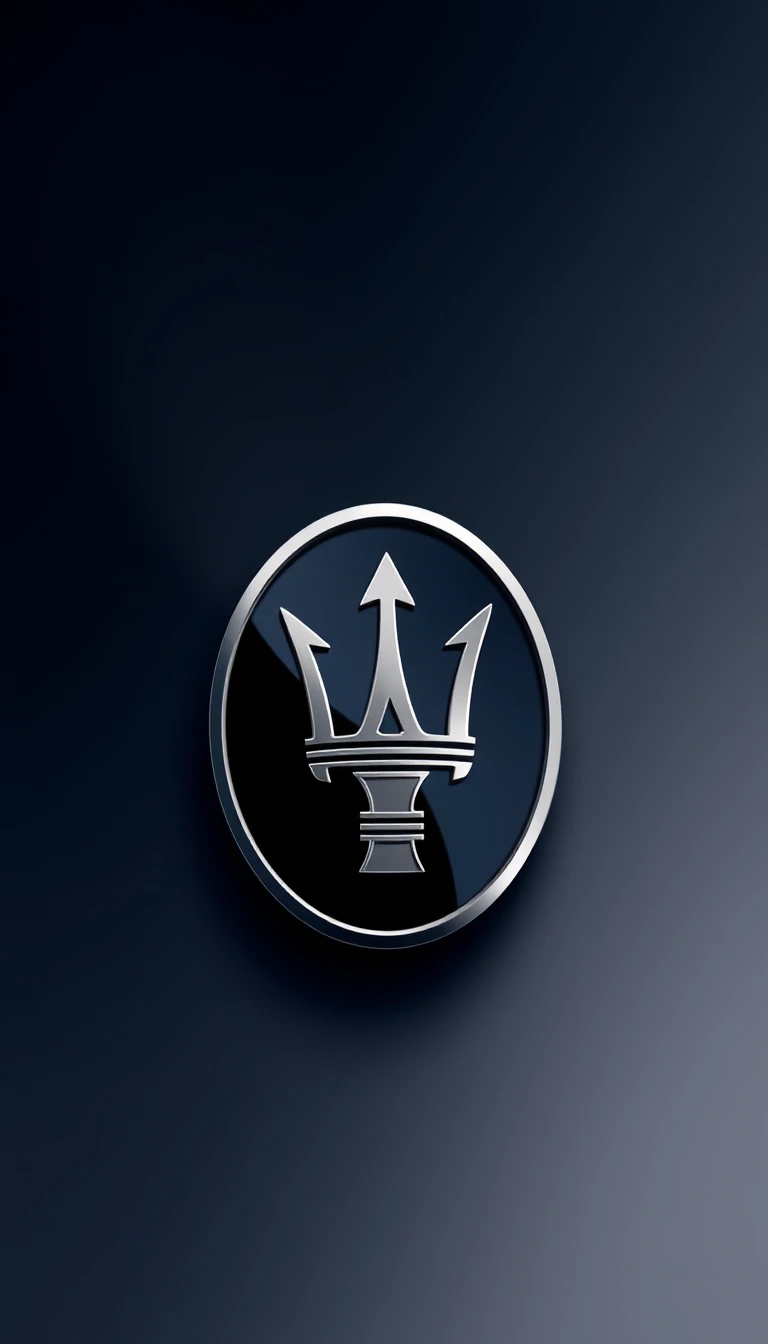 Maserati Logo Phone Wallpaper