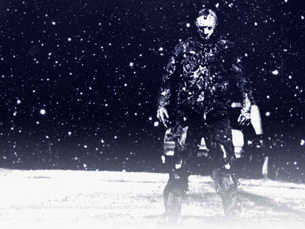 Jason In The Snow Friday 13th Wallpaper