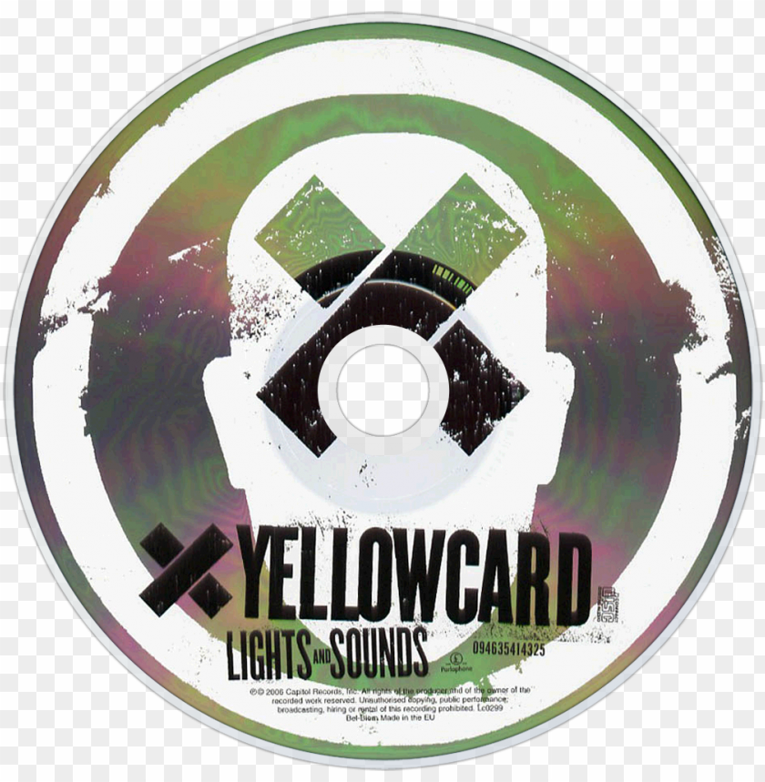 Yellowcard Lights And Sounds Cd Disc Image Png With