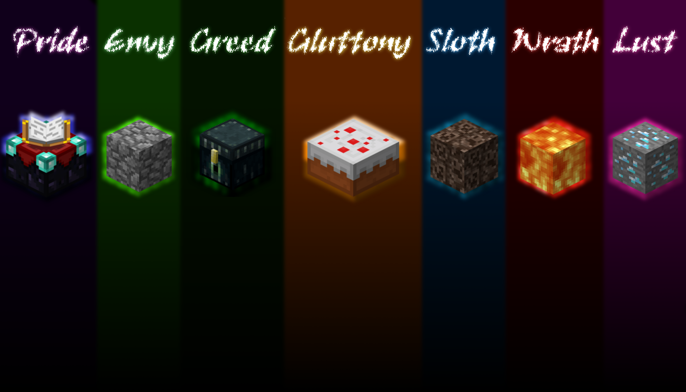 Seven Deadly Sins Minecraft Wallpaper