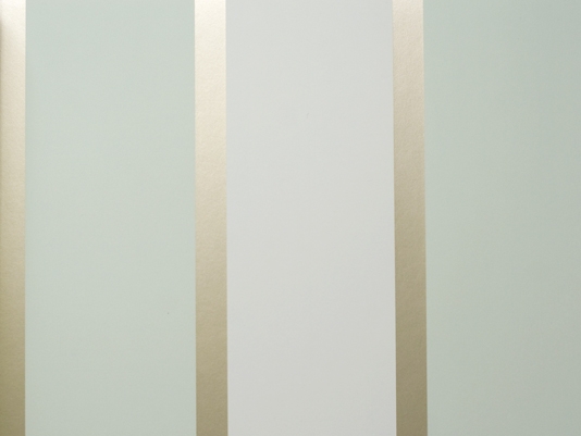 Fitzroy Wallpaper A Smart Wide Striped In Two Tone Celadon