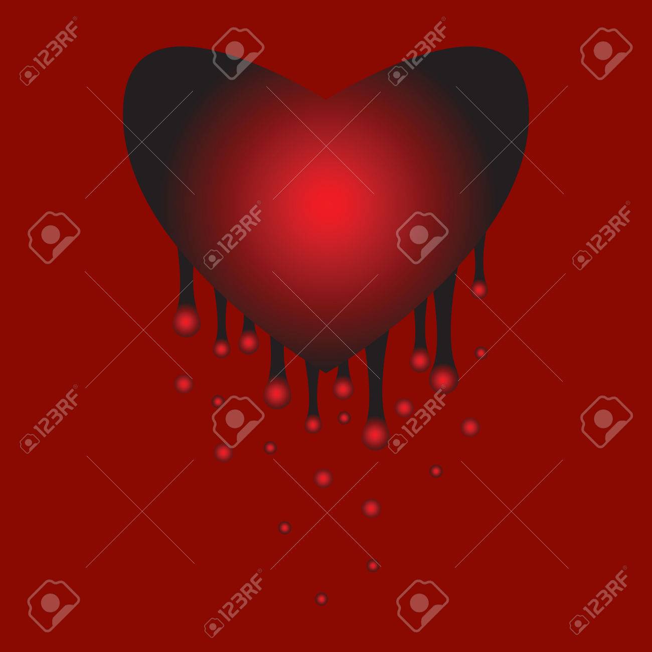 Bleeding Heart Pain The Loss Of Love Background Royalty