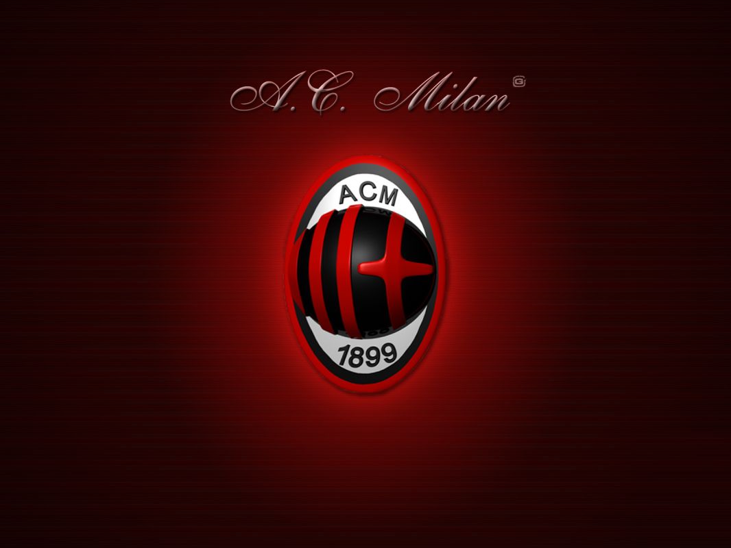 Ac Milan Creative Logo Background Wallpaper