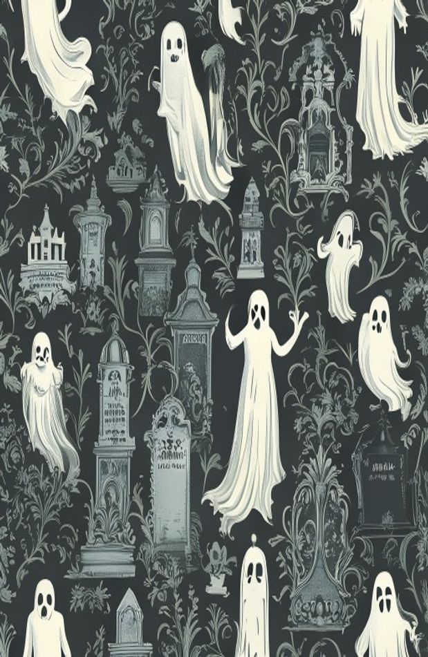 Disney Haunted Mansion Wallpaper Stencil