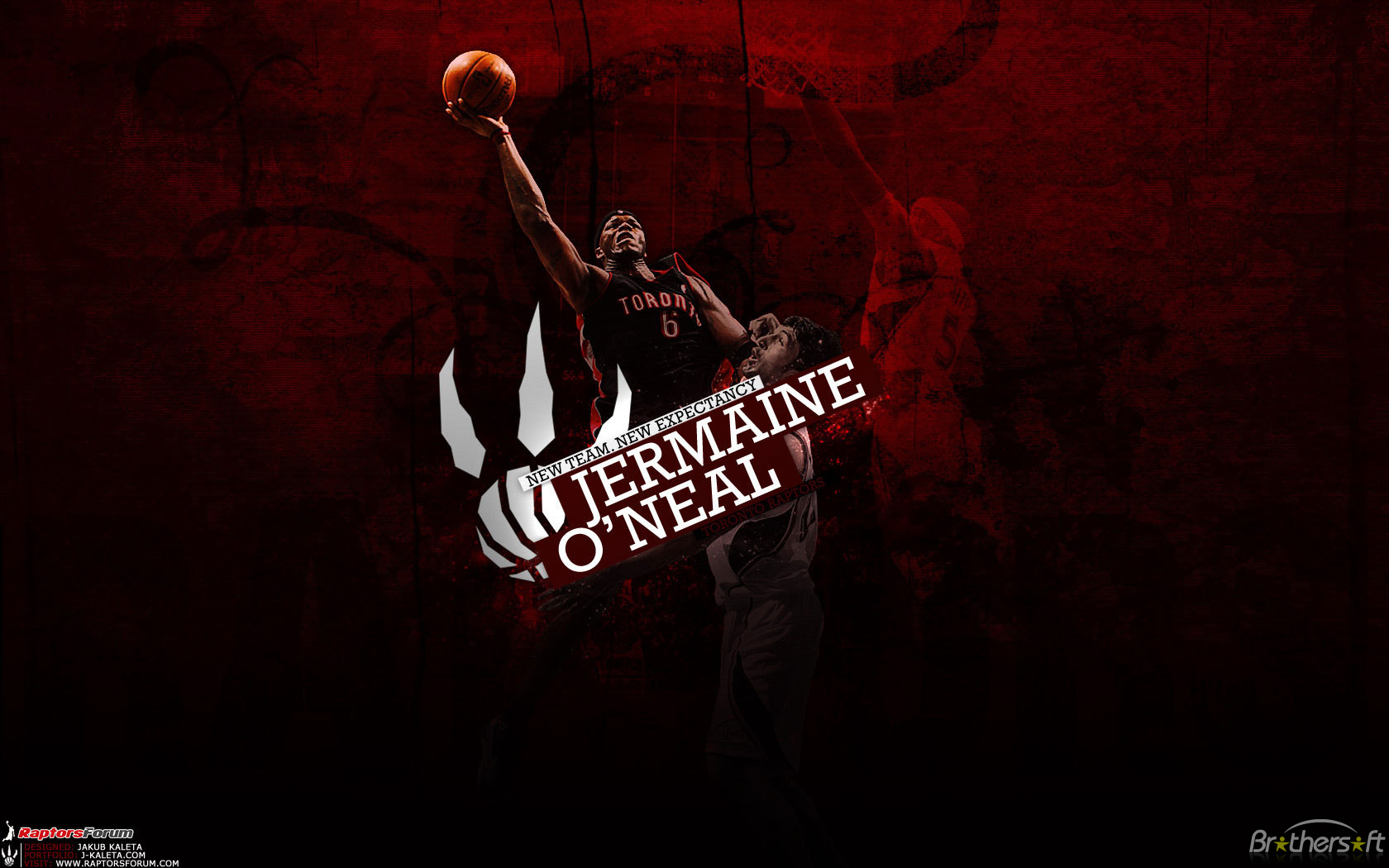 Download Free Jermaine ONeal A Famous Basketball Player wallpaper