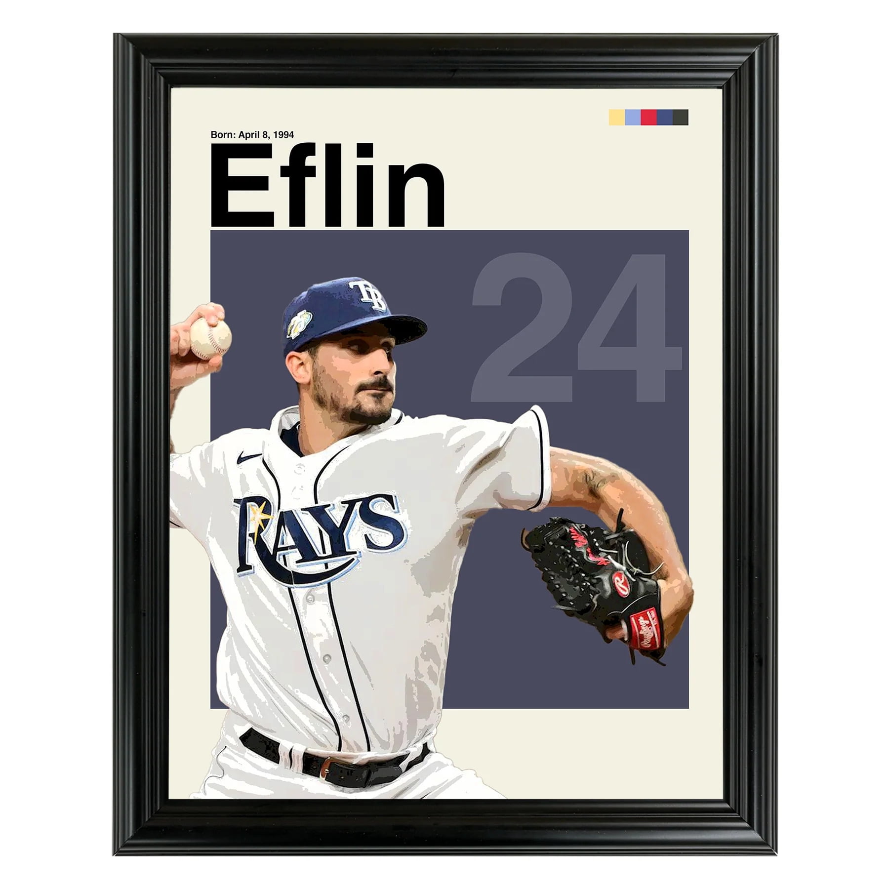Zach Eflin Framed Sports Art Photo By Thomas Maxwell Wallpaper