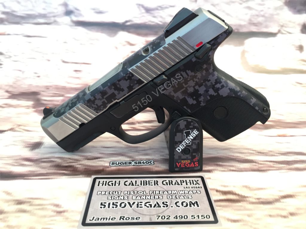 Ruger Sr40c Custom Gun Wrap High Caliber Graphix