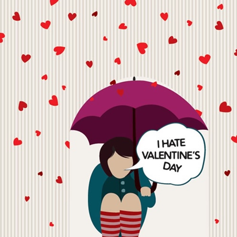 Anti Valentines Heart Pattern Design Vector Download