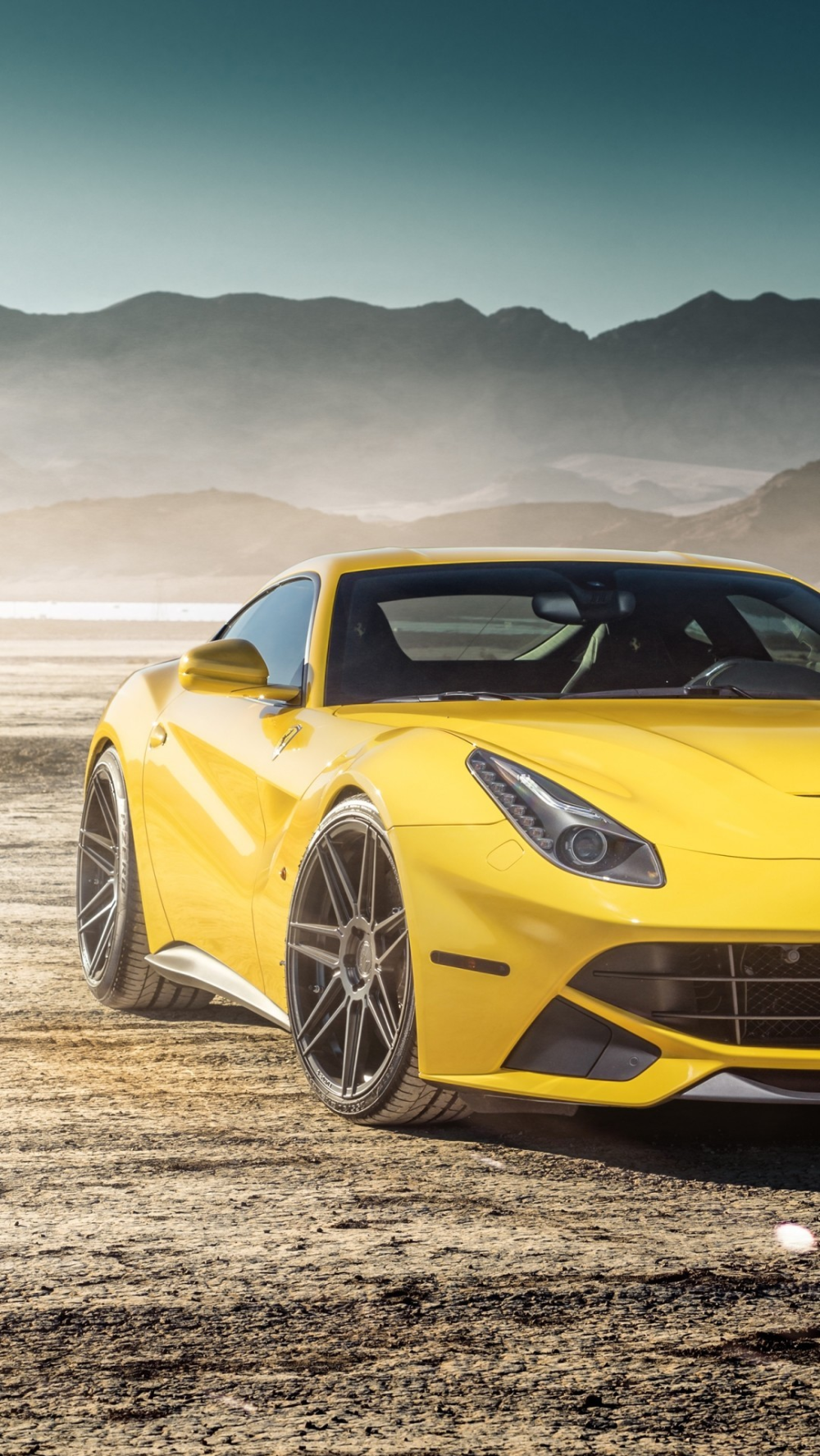 Ferrari F12 Berlinetta Yellow Supercar Cars