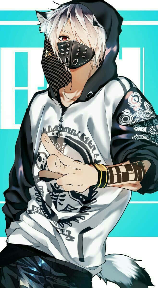 Anime Boy With Mask Wallpaper