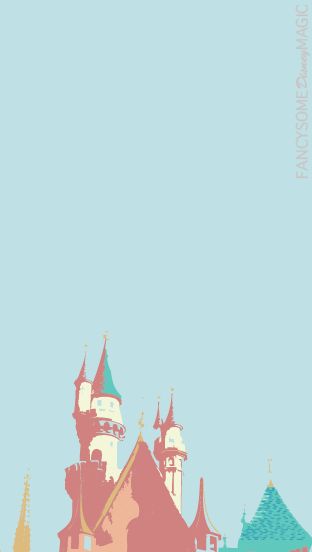 Post Disneyland Castle iPhone Background The