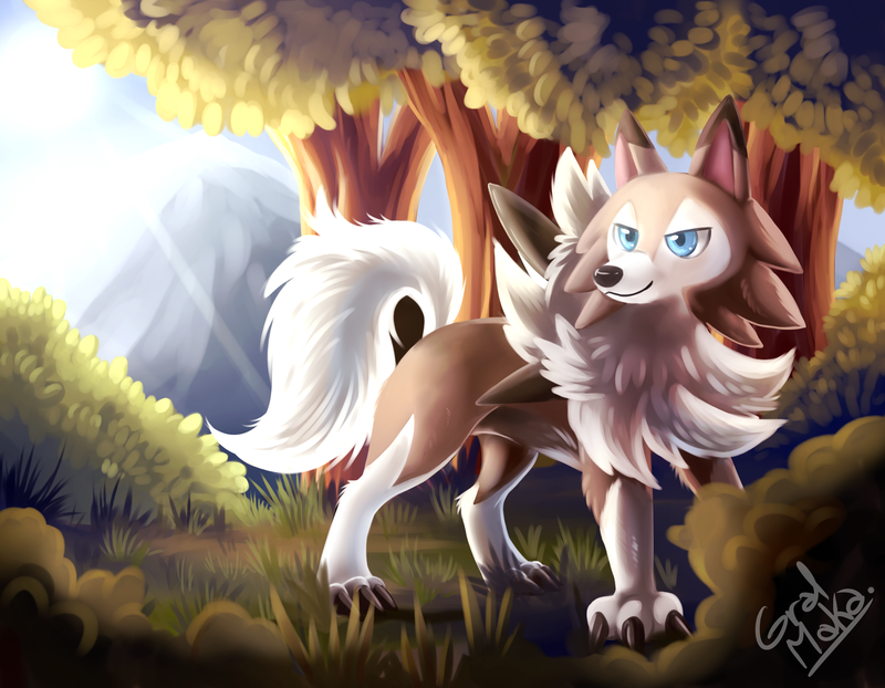 Lycanroc Midnight Form by Eric Proctor  Mobile Abyss