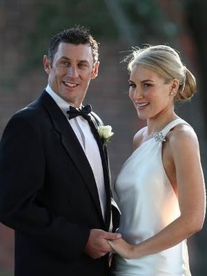 All Super Stars David Hussey With His Wife Kristy
