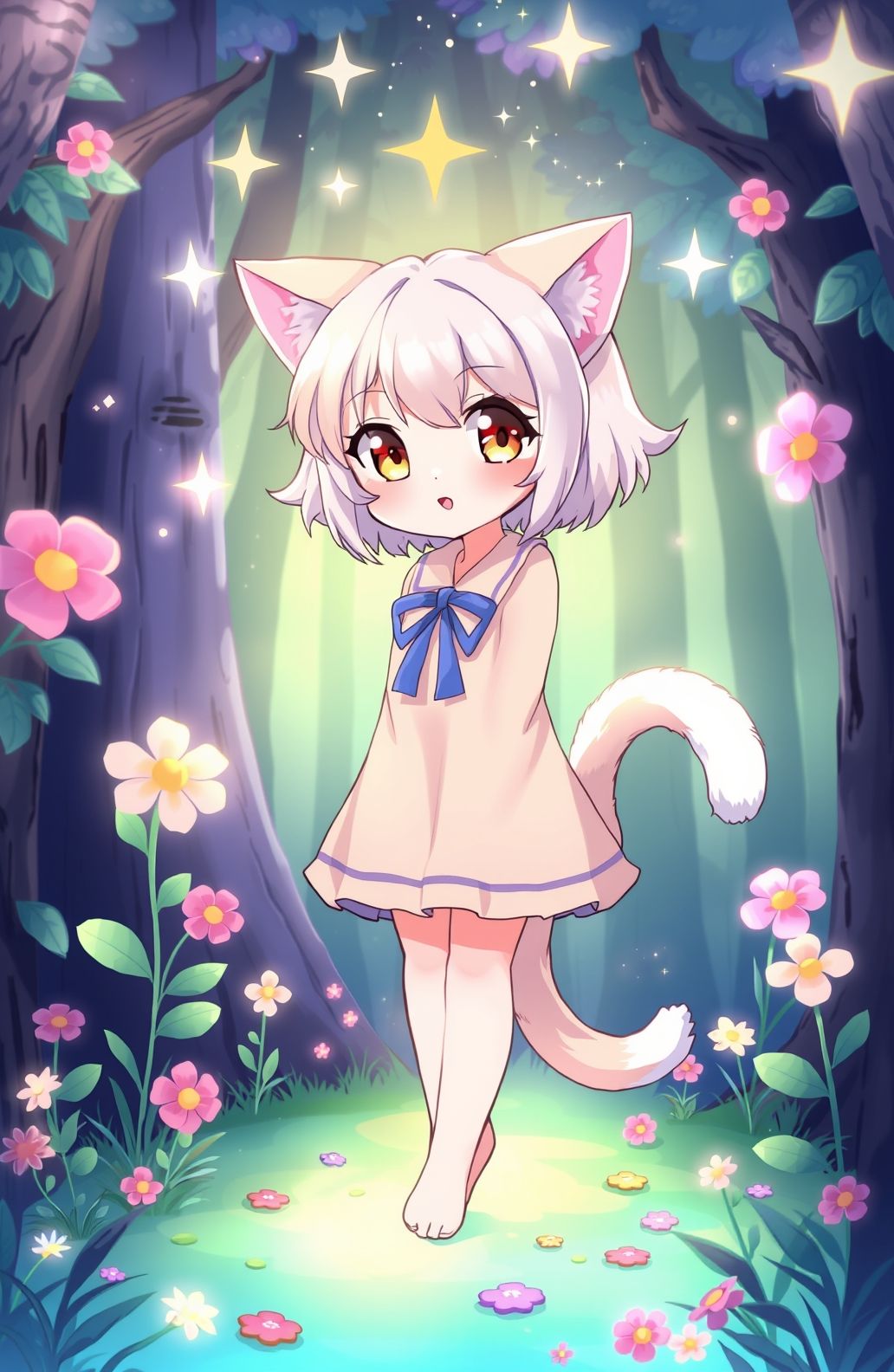 Anime Cat Girl Wallpaper