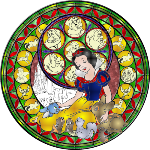 Disney Princess Image Snow White Stained Glass Wallpaper Photos