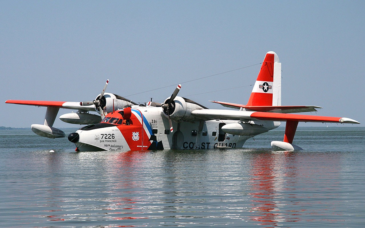 Airplanes Rescue Seaplane Grumman Albatross Us Coast Guard