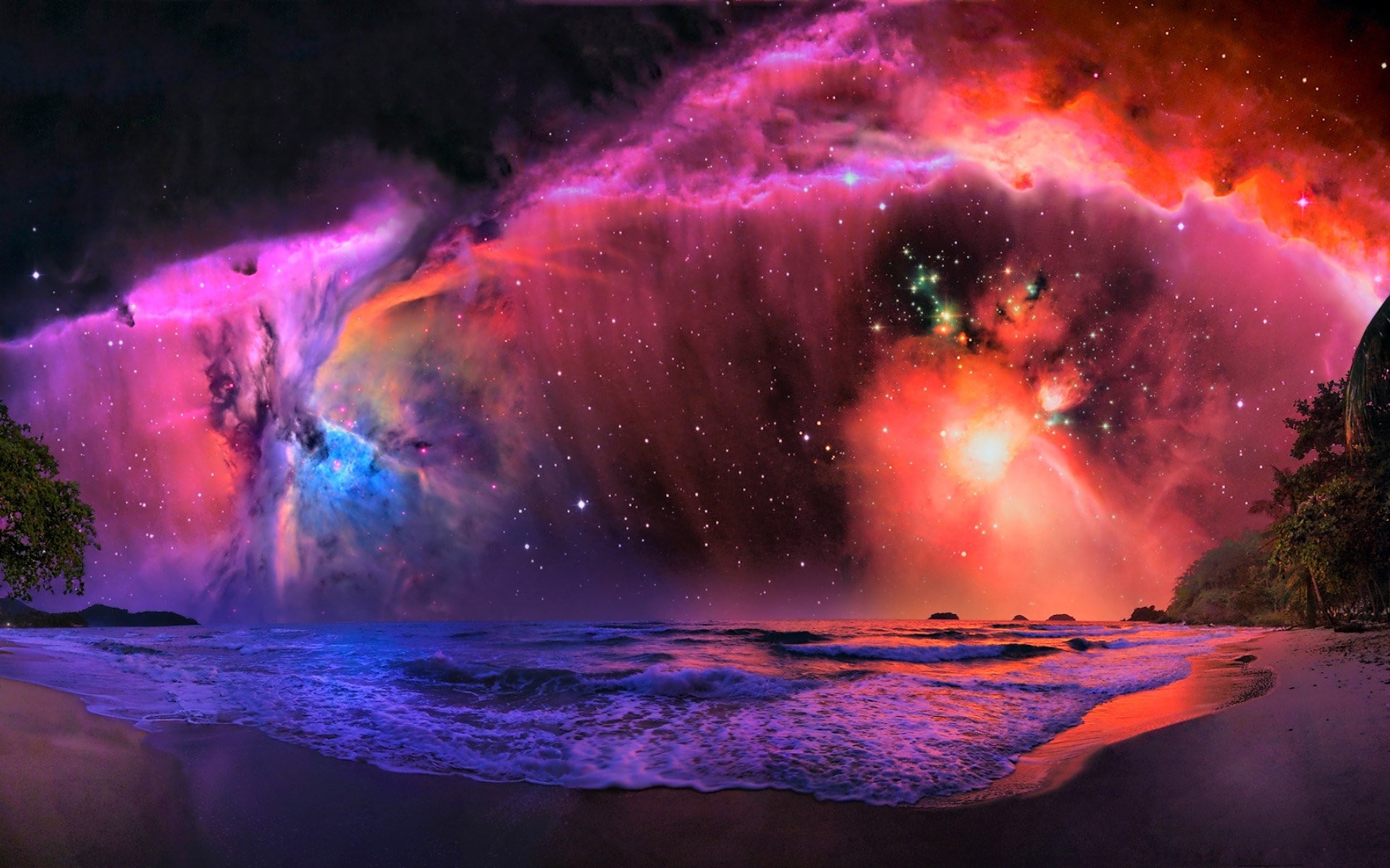 Galaxy Tides Wallpaper Myspace Background
