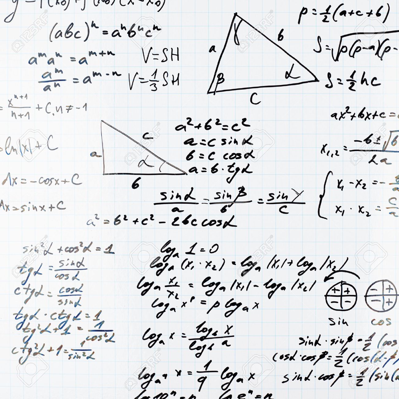 free-download-squared-sheet-of-paper-filled-with-trigonometry-math