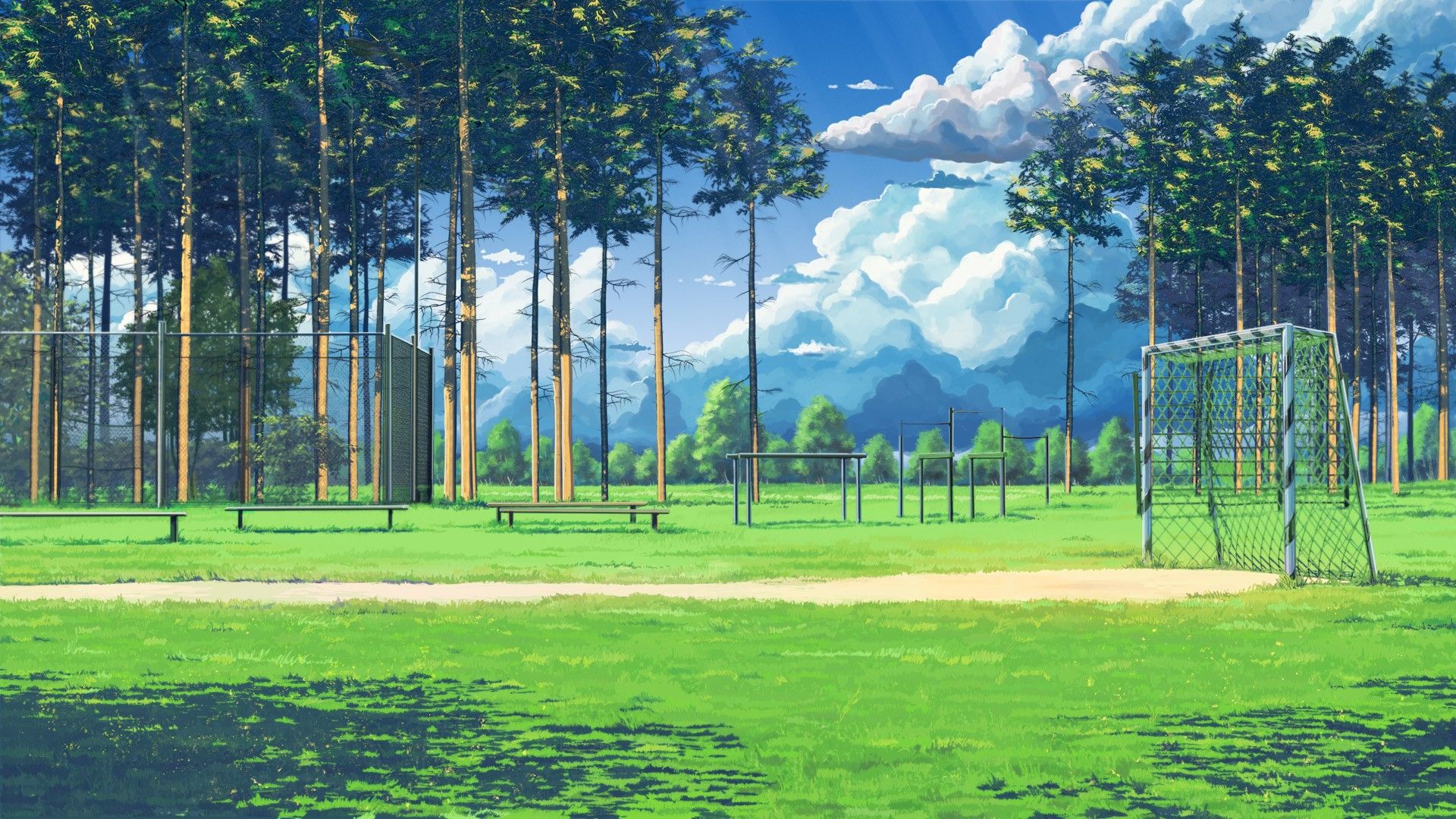 Free download Soccer Field Tags cartoon anime background grass dirt  [1920x1080] for your Desktop, Mobile & Tablet | Explore 61+ Summer Camping  Yosemite Wallpapers | Yosemite Wallpaper, Camping Wallpaper Border, Camping  Wallpaper Desktop