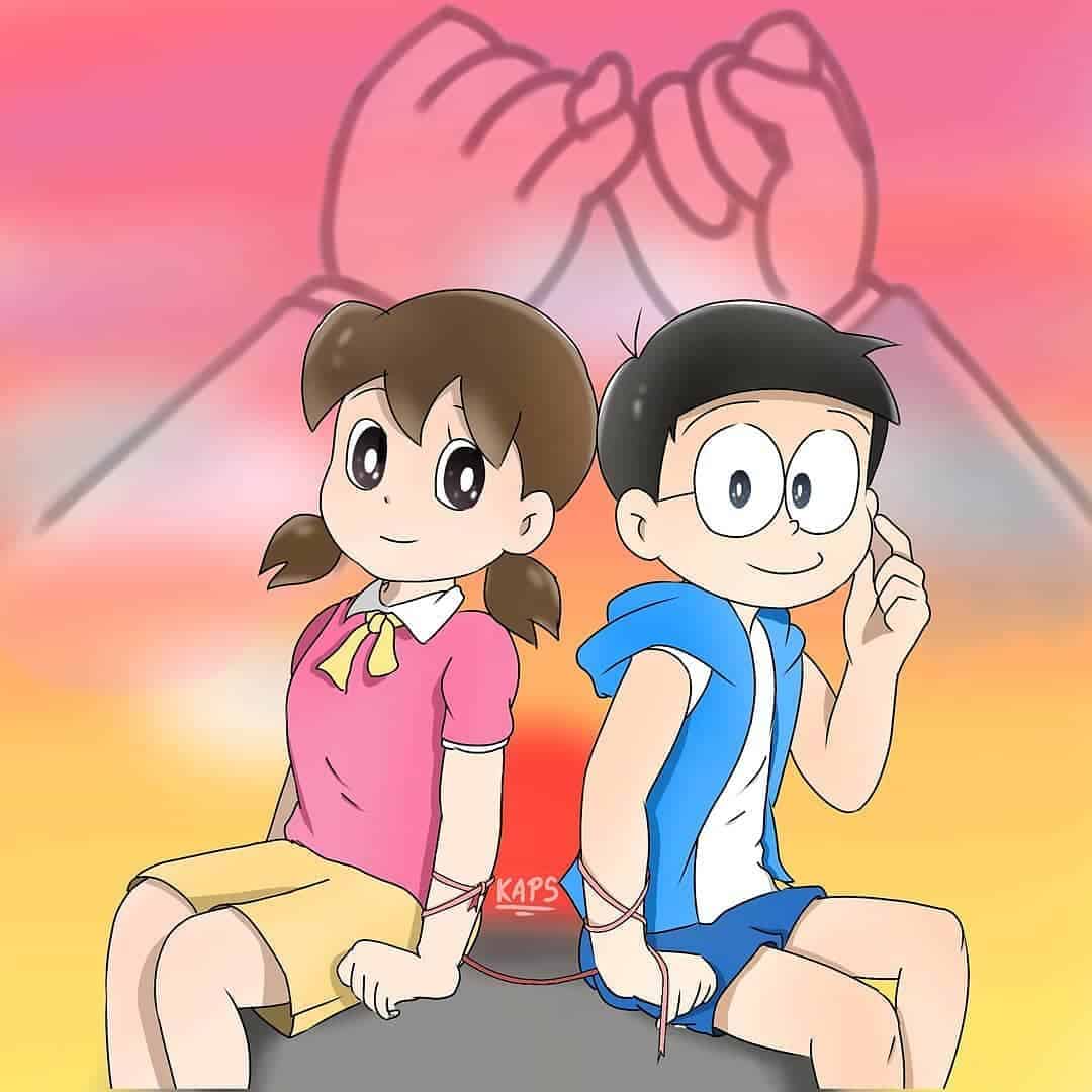 Shizuka And Nobita Wallpaper