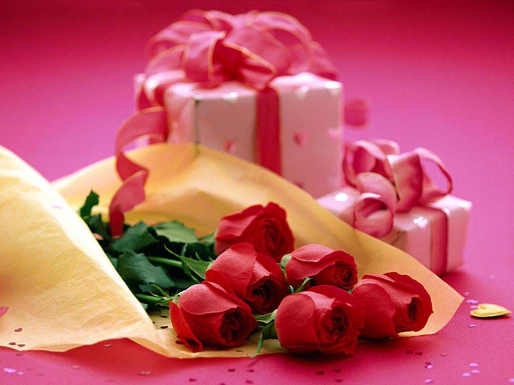 Roses And Gifts Google Themes