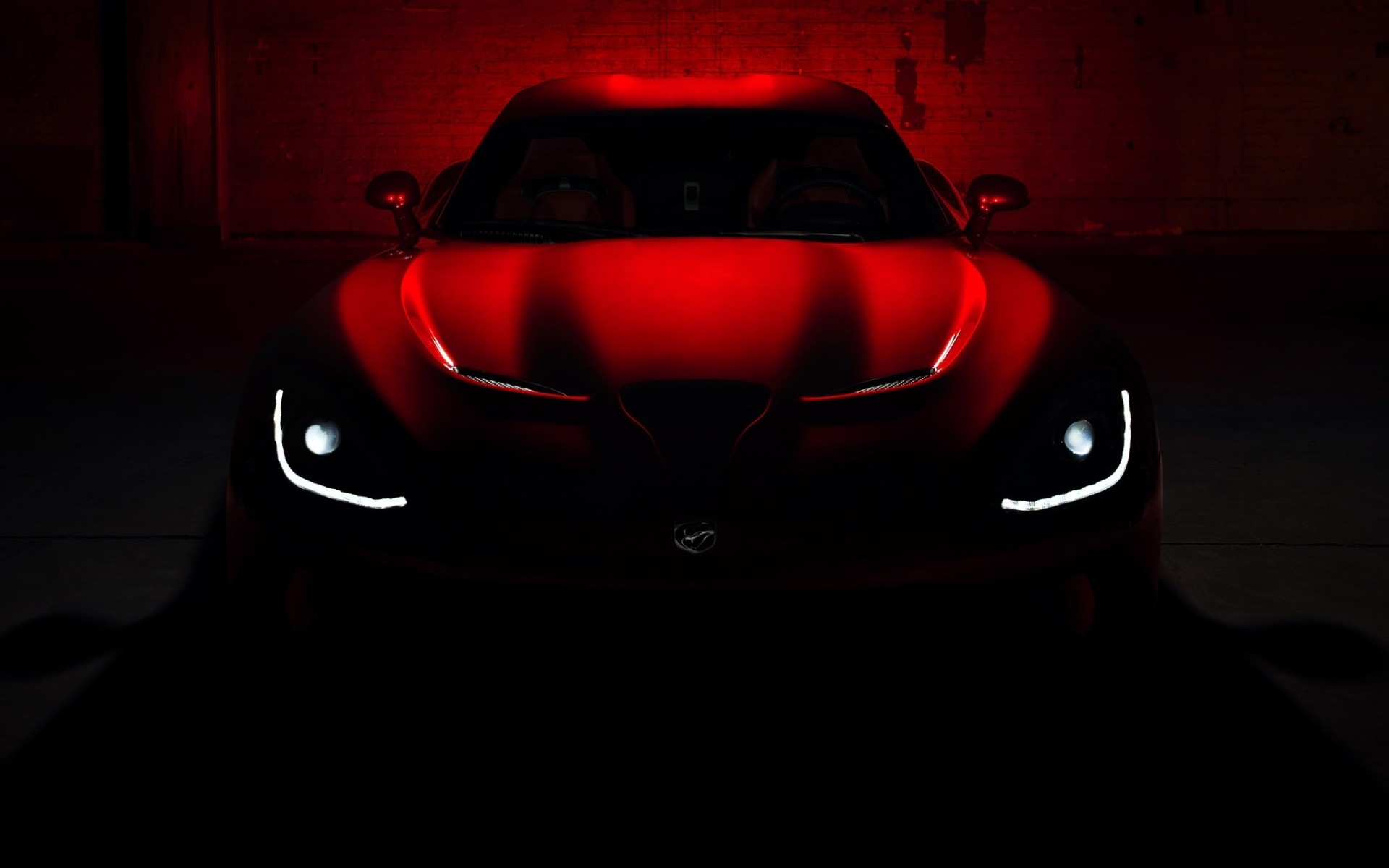 Dodge Srt Viper Gts Vehicles Cars Concept Red Glow Car Lights In