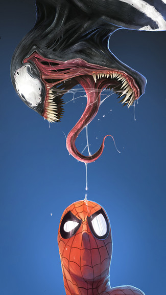 Spiderman And Venom iPhone Wallpaper