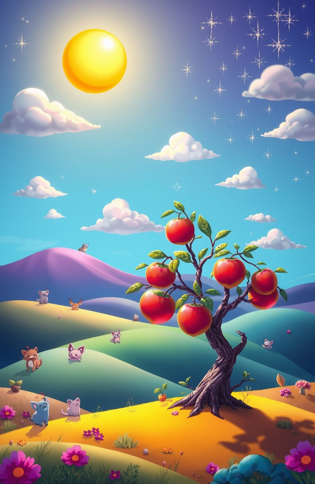 Aesthetic Cartoon Image Wallpaper