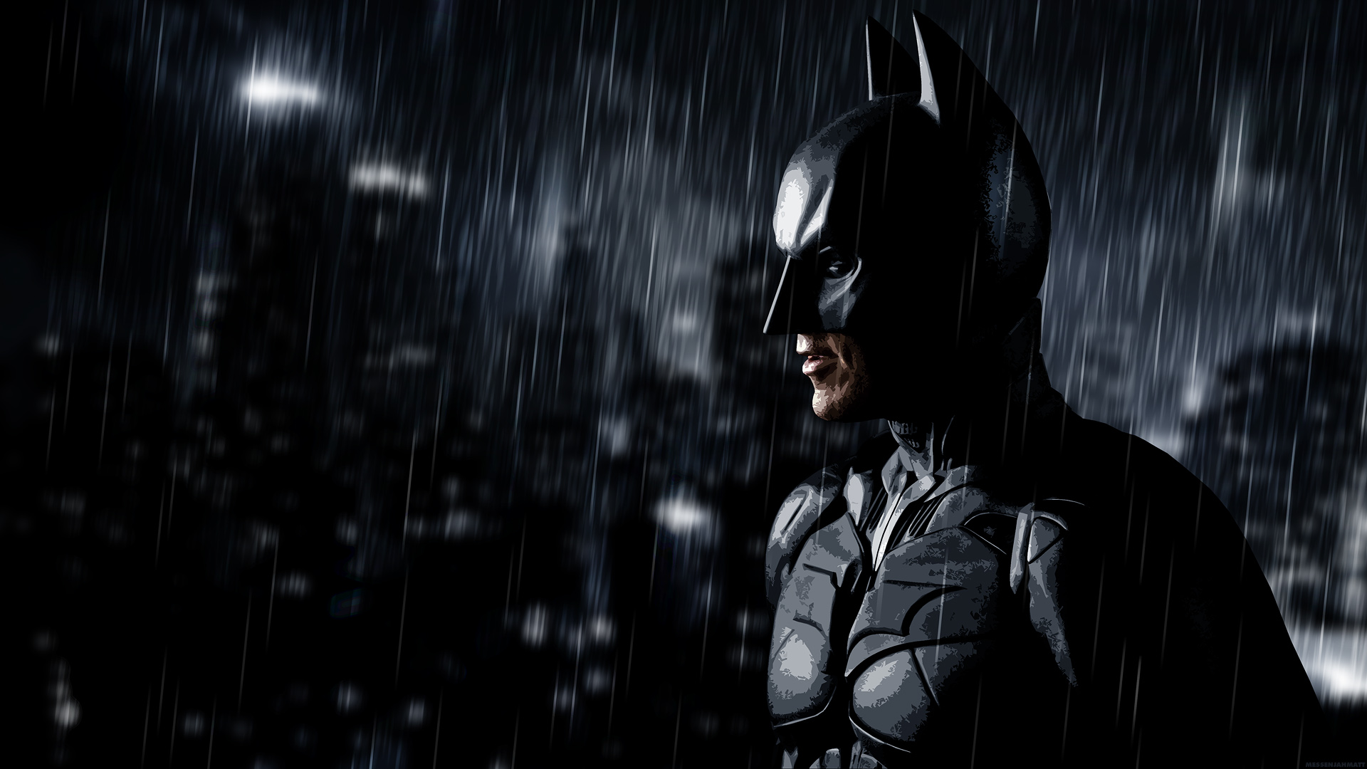 Batman Rain Wallpaper