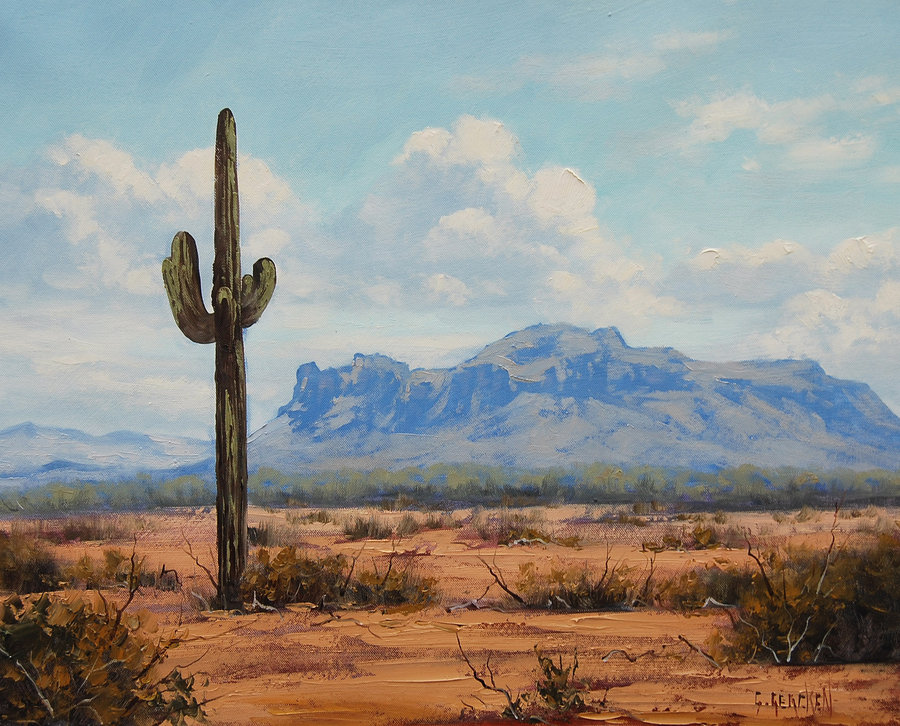 Arizona Landscape by artsaus 900x726